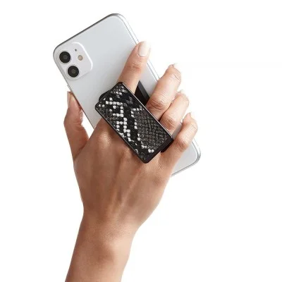 Handlstick animal collection _ Black/grey/white snakeskin